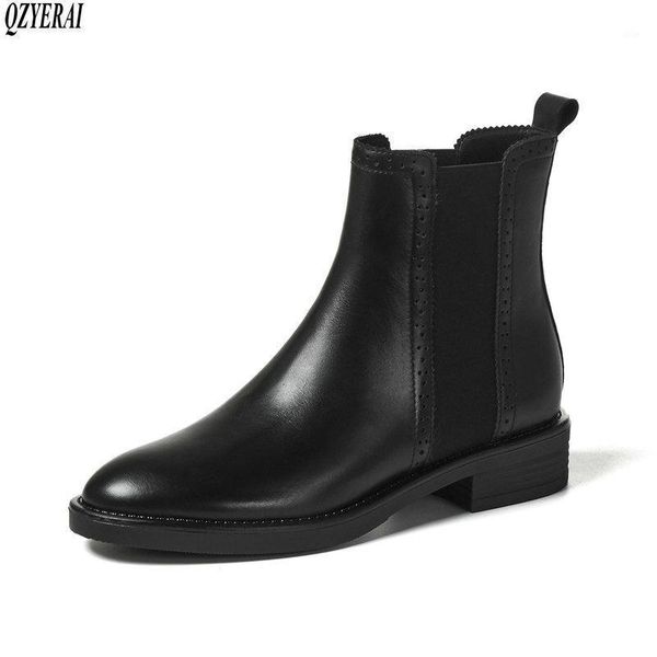 boots qzyerai style genuine leather ankle female women's british cowhide shoes1, Black
boots qzyerai style genuine leather ankle female women's british cowhide shoes1, Black