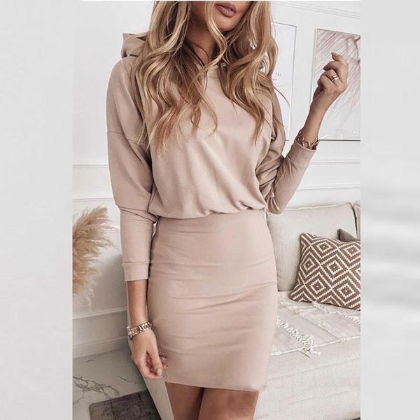 casual dresses fashion women's round neck long sleeve hooded guard dress autumn winter, Black;gray
casual dresses fashion women's round neck long sleeve hooded guard dress autumn winter, Black;gray