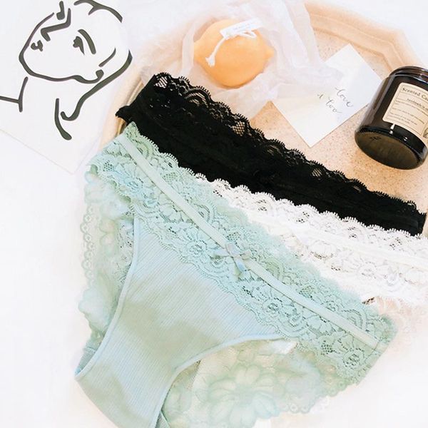 women's panties lingerie underwear erotic solid color black white cotton transparent lace sexi ladies briefs female, Black;pink
women's panties lingerie underwear erotic solid color black white cotton transparent lace sexi ladies briefs female, Black;pink