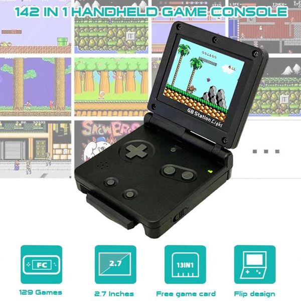 handheld retro game console 129+13 built-in classical fc games foldable 2.7" screen rechargeable with av interface portable players
handheld retro game console 129+13 built-in classical fc games foldable 2.7" screen rechargeable with av interface portable players