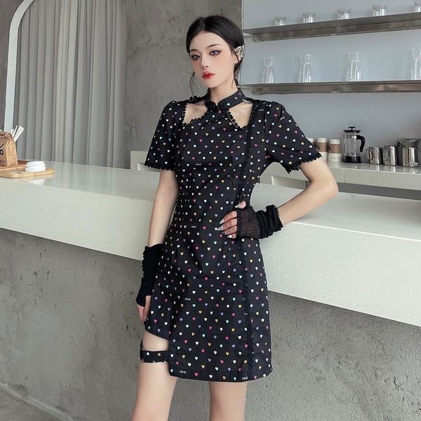 casual dresses partywear women korean fashion dot print short sleeve mini dress 2021 chic bodycon streetwear vestido midi elegante, Black;gray
casual dresses partywear women korean fashion dot print short sleeve mini dress 2021 chic bodycon streetwear vestido midi elegante, Black;gray