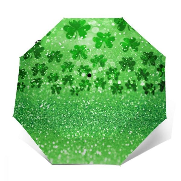 umbrellas wind resistant fully-automatic umbrella green glitter sparkle irish shamrock clovers rain 3 folding parasol travel car
umbrellas wind resistant fully-automatic umbrella green glitter sparkle irish shamrock clovers rain 3 folding parasol travel car