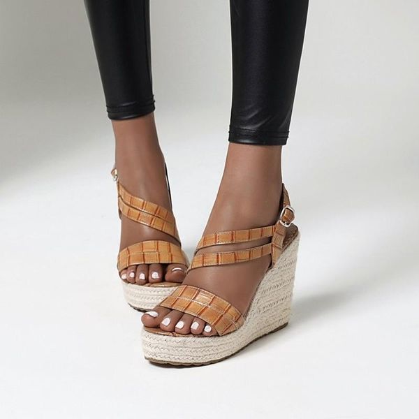spring and summer style wedge fashion women's sandals straw thick bottom beach open toe shoes yellow plus size 34-43, Black
spring and summer style wedge fashion women's sandals straw thick bottom beach open toe shoes yellow plus size 34-43, Black