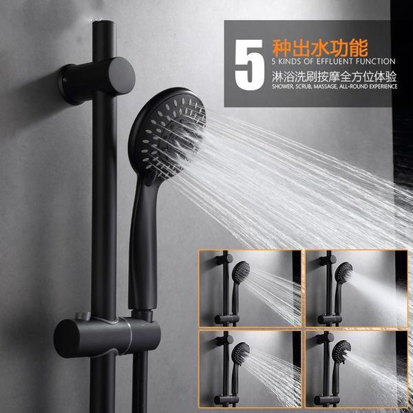 five functions shower head faucet wall mounted black bathroom single handle mixer tap bathtub set sets
five functions shower head faucet wall mounted black bathroom single handle mixer tap bathtub set sets