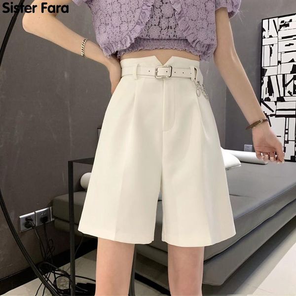 women's shorts sister fara chic summer high waist button women solid short casual with chain zipper loose pockets female, White;black
women's shorts sister fara chic summer high waist button women solid short casual with chain zipper loose pockets female, White;black