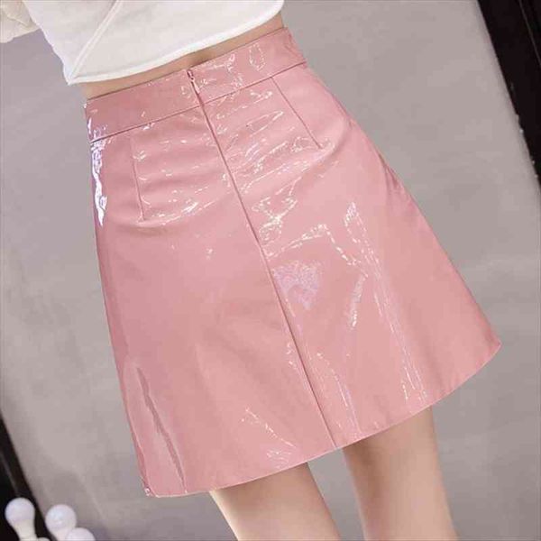 spring summer high waist women skirts solid color mini straight pu leather shiny club cute for, Black
spring summer high waist women skirts solid color mini straight pu leather shiny club cute for, Black