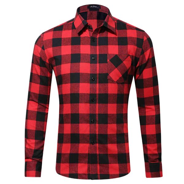 flannel plaid shirt for men100% cotton spring autumn casual long sleeve shirts soft comfort styles brand man us size oversize 210410, White;black
flannel plaid shirt for men100% cotton spring autumn casual long sleeve shirts soft comfort styles brand man us size oversize 210410, White;black