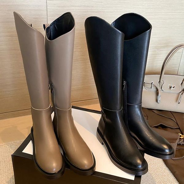 boots falajoy women's high genuine leather flat riding zip knee design long autumn winter female shoes, Black
boots falajoy women's high genuine leather flat riding zip knee design long autumn winter female shoes, Black