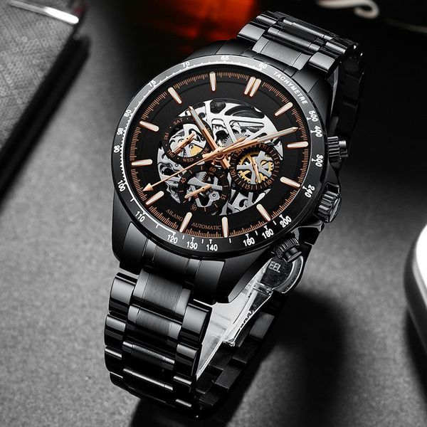 wristwatches ailang fashion brand automatic mechanical men's watch business stainless steel waterproof wristwatch luxury skeleton 8827b, Slivery;brown
wristwatches ailang fashion brand automatic mechanical men's watch business stainless steel waterproof wristwatch luxury skeleton 8827b, Slivery;brown