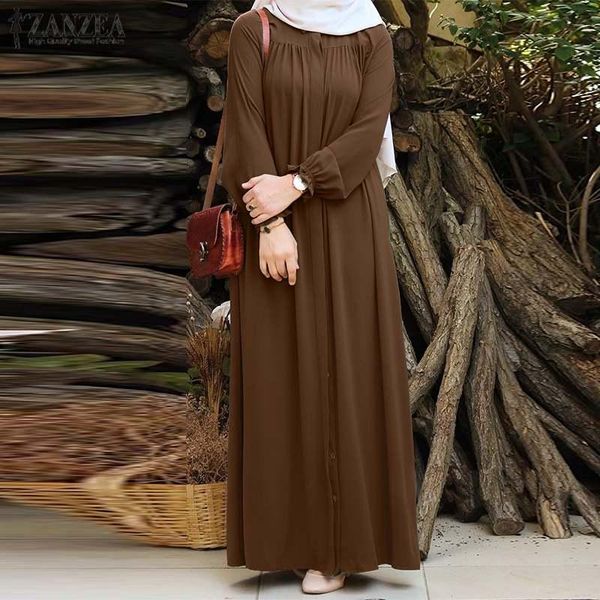 women vintage long sleeve maxi dress dubai abaya turkey hijab zanzea autumn sundress solid muslim islamic clothing casual dresses, Black;gray
women vintage long sleeve maxi dress dubai abaya turkey hijab zanzea autumn sundress solid muslim islamic clothing casual dresses, Black;gray