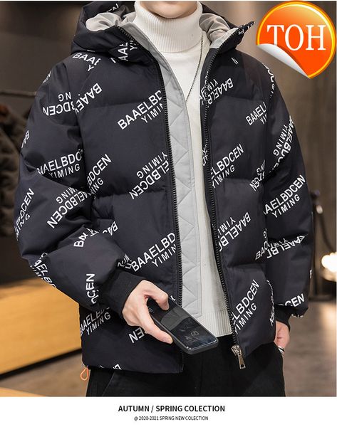 duck men's fashion winter white down jacket korean version of the trend thickening short shiny casual youth stand-up c, Black
duck men's fashion winter white down jacket korean version of the trend thickening short shiny casual youth stand-up c, Black