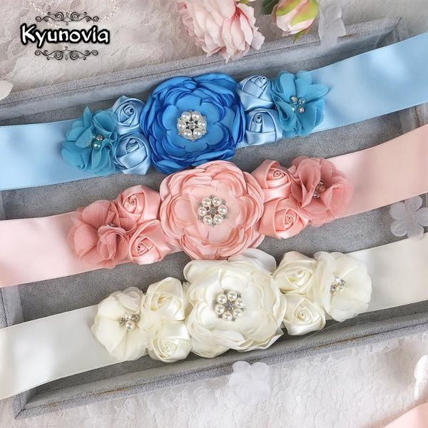 wedding sashes kyunovia womens elegant satin flower sash handmade beaded waistband bridal ribbon cummerbunds dress waist belt fb31, White
wedding sashes kyunovia womens elegant satin flower sash handmade beaded waistband bridal ribbon cummerbunds dress waist belt fb31, White
