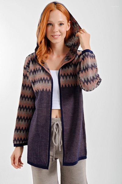 women's wool & blends hooded inca long knitwear cardigan season sleeve pattern stylish sports, Black
women's wool & blends hooded inca long knitwear cardigan season sleeve pattern stylish sports, Black