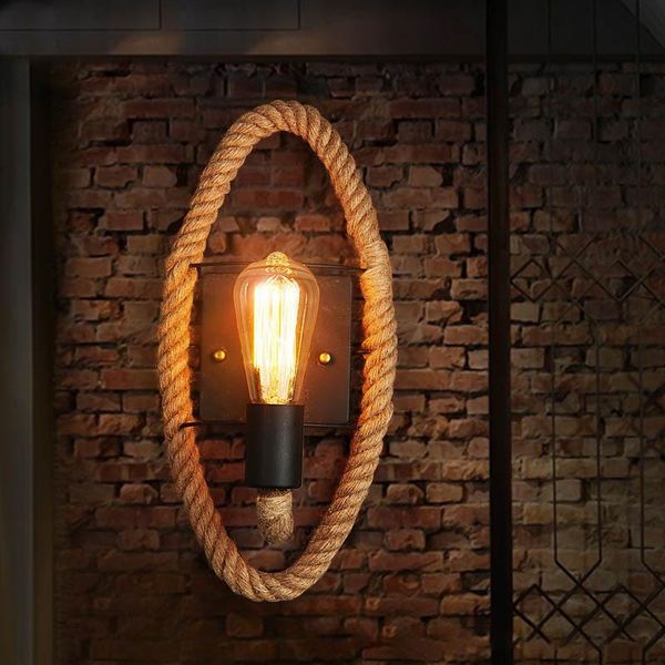 wall lamp vintage rope wall-mounted corridor bar restaurant decorative night light without bulb
wall lamp vintage rope wall-mounted corridor bar restaurant decorative night light without bulb