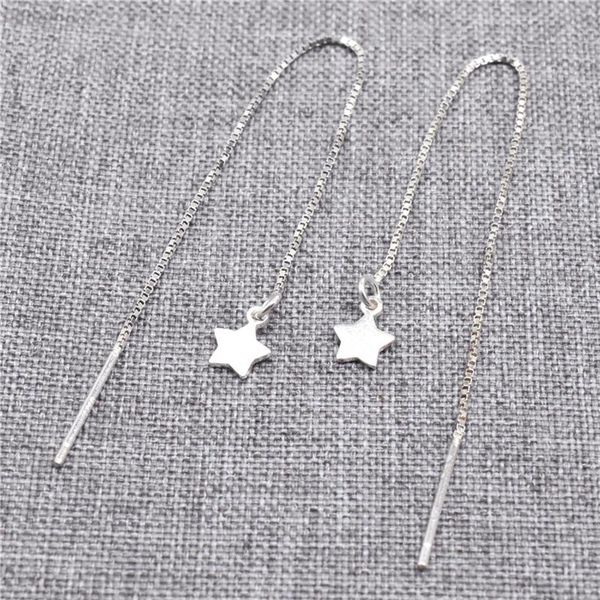 stud 4 pairs 925 sterling silver star earring threaders box chain celestial ear threads, Golden;silver
stud 4 pairs 925 sterling silver star earring threaders box chain celestial ear threads, Golden;silver