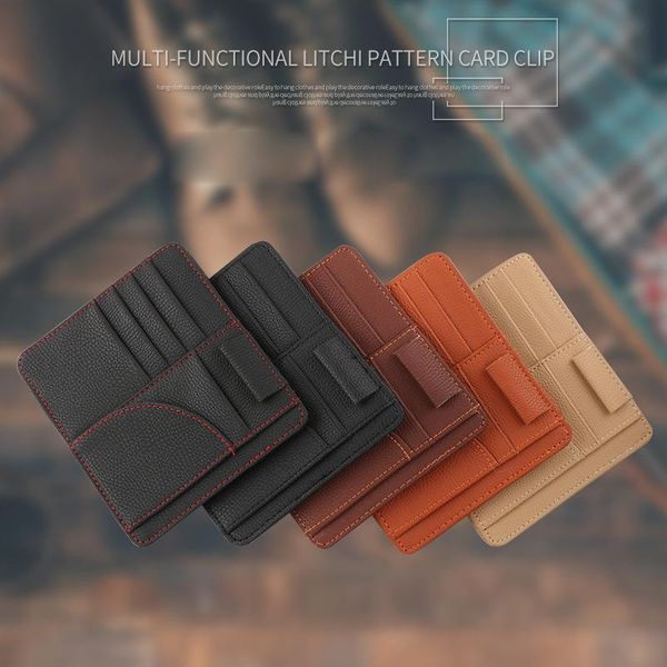 car organizer leather sun visor storage bag multifunctional card holder pen sunglasses box
car organizer leather sun visor storage bag multifunctional card holder pen sunglasses box