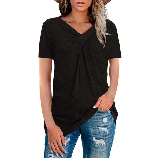 women's t-shirt for women casual short-sleeved cotton fabric skin friendly female solid color shirt fashion loose, White
women's t-shirt for women casual short-sleeved cotton fabric skin friendly female solid color shirt fashion loose, White