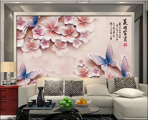 custom po wallpaper 3d mural for walls 3 d modern relief romantic butterfly flower living room tv background wall wallpapers
custom po wallpaper 3d mural for walls 3 d modern relief romantic butterfly flower living room tv background wall wallpapers