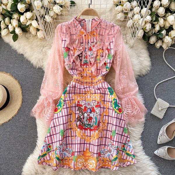 two piece dress foamlina fashion runway 2021 new chic bow tied stand collar hollow out lace spliced flare sleeve vintage party wom, White
two piece dress foamlina fashion runway 2021 new chic bow tied stand collar hollow out lace spliced flare sleeve vintage party wom, White