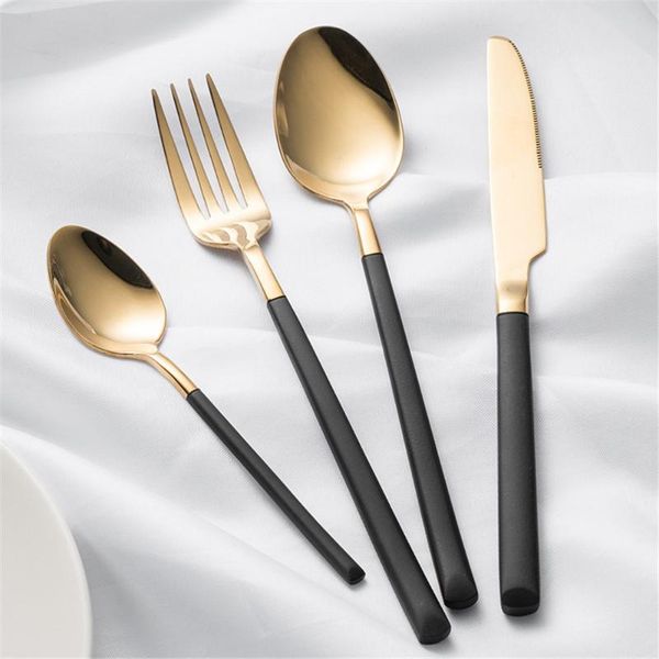 forks 4pcs 304 stainless steel dinnerware set gold cutlery mirror polishing utensils kitchen dinner fork spoon accessories
forks 4pcs 304 stainless steel dinnerware set gold cutlery mirror polishing utensils kitchen dinner fork spoon accessories