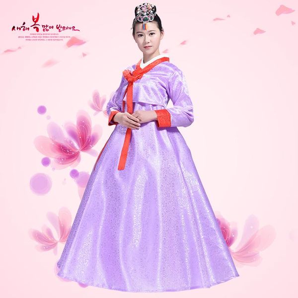 female korean dance costume minority korea performance costumes hanbok traditional court dress ethnic clothing, Red
female korean dance costume minority korea performance costumes hanbok traditional court dress ethnic clothing, Red