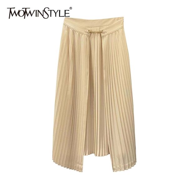 elegant solid skirt for women high waist irregular a line pleated midi skirts female summer fashion 210521, Black
elegant solid skirt for women high waist irregular a line pleated midi skirts female summer fashion 210521, Black