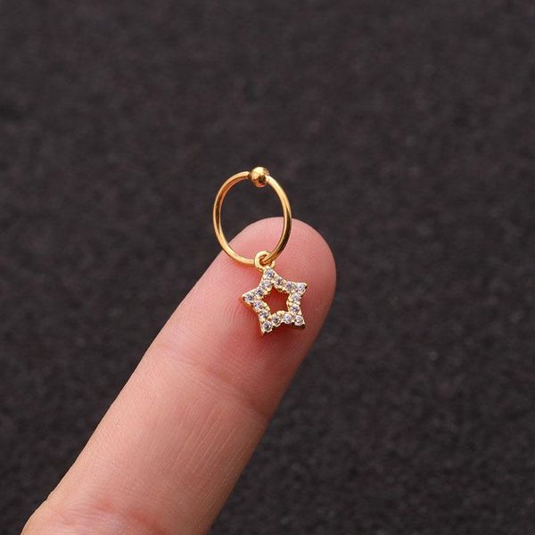 hoop & huggie 1 pcs trendy small micro pave cz star shape charm ear cuff earring women classic 8mm closed circle piercing jewelry, Golden;silver
hoop & huggie 1 pcs trendy small micro pave cz star shape charm ear cuff earring women classic 8mm closed circle piercing jewelry, Golden;silver