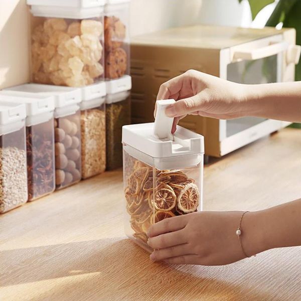 1pcs kitchen sealed can plastic transparent moisture-proof refrigerator storage box whole grains square bottles & jars
1pcs kitchen sealed can plastic transparent moisture-proof refrigerator storage box whole grains square bottles & jars