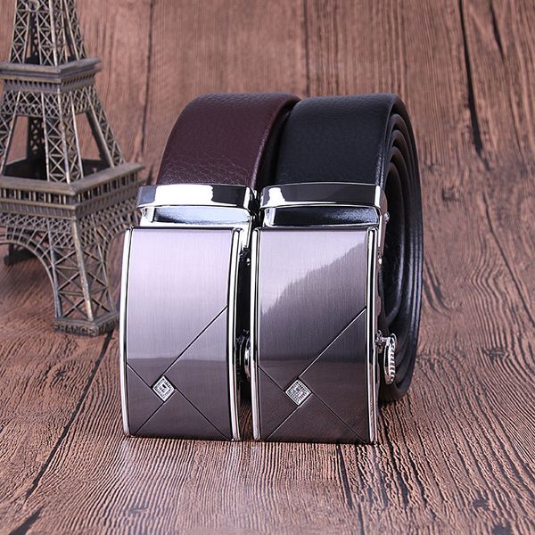 men's leather high grade automatic buckle casual business versatile pants belt, Silver
men's leather high grade automatic buckle casual business versatile pants belt, Silver