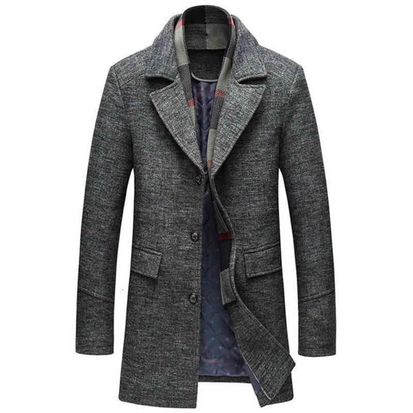 men's suits & blazers autumn winter high-quality men with a scarf lapel plain woollen coat casual and cotton warm luxury overcoat, White;black
men's suits & blazers autumn winter high-quality men with a scarf lapel plain woollen coat casual and cotton warm luxury overcoat, White;black