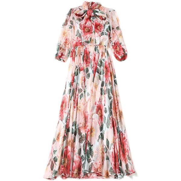 menahem 2021 summer runway elegant chiffon long dress women bow collar lantern sleeve red floral print boho holiday party casual dresses, Black;gray
menahem 2021 summer runway elegant chiffon long dress women bow collar lantern sleeve red floral print boho holiday party casual dresses, Black;gray