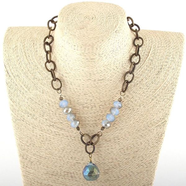pendant necklaces fashion jewelry rosary chain glass crystal big metal boll choker for women ethnic necklace, Silver
pendant necklaces fashion jewelry rosary chain glass crystal big metal boll choker for women ethnic necklace, Silver