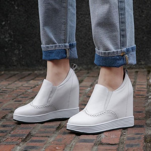 dress shoes 8cm high heels pumps women hidden wedge platform sneakers height increasing slip on female footwear, Black
dress shoes 8cm high heels pumps women hidden wedge platform sneakers height increasing slip on female footwear, Black