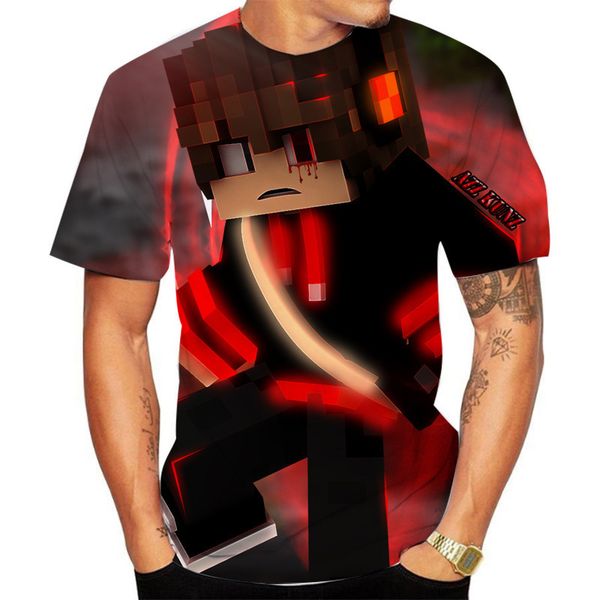 three-dimensional robot pattern men's 3d t-shirt short-sleeved party shirt street round neck summer minecraft, White;black
three-dimensional robot pattern men's 3d t-shirt short-sleeved party shirt street round neck summer minecraft, White;black