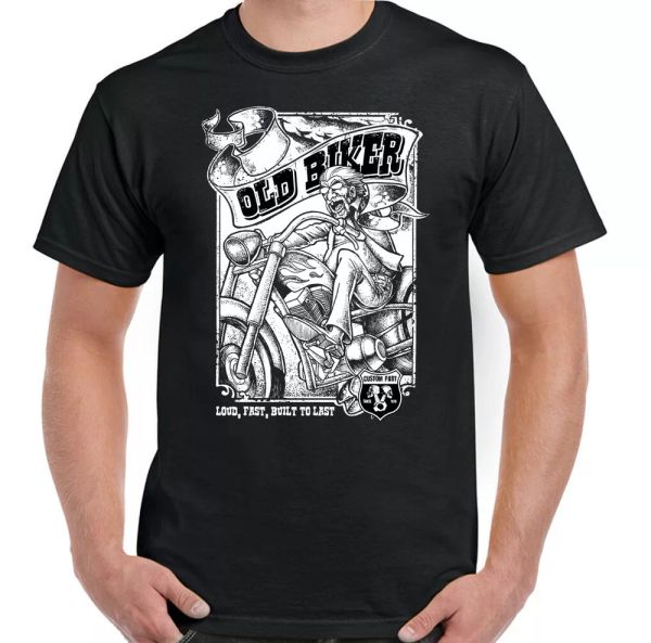 old biker t-shirt men cafe racer motorcycle bike chopper motorcycle indian top, White;black
old biker t-shirt men cafe racer motorcycle bike chopper motorcycle indian top, White;black