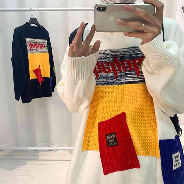 men's polos white/black male sweater, autumn fashion, color contrast, patchwork, winter sweatshirt, large size 2xl mesh o6hy
men's polos white/black male sweater, autumn fashion, color contrast, patchwork, winter sweatshirt, large size 2xl mesh o6hy