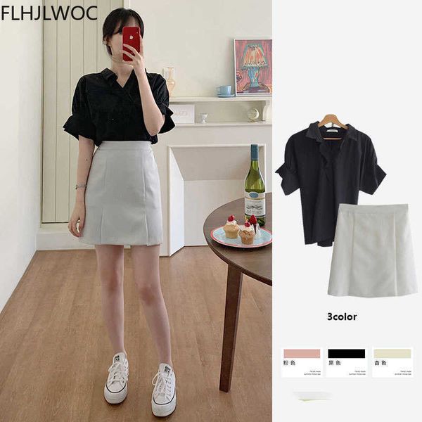 women's knits & tees chic korea blusas outfits date all-match cute sweet japanese girls solid white black pink shirts
women's knits & tees chic korea blusas outfits date all-match cute sweet japanese girls solid white black pink shirts