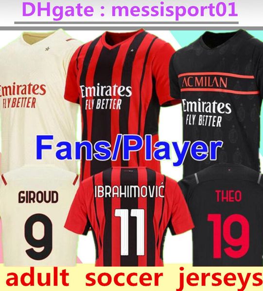 21/22 ibrahimovic ac soccer jerseys milan calhanoglu brahim rebic theo tonali 2021 2022 football shirt romagnoli, Black;yellow
21/22 ibrahimovic ac soccer jerseys milan calhanoglu brahim rebic theo tonali 2021 2022 football shirt romagnoli, Black;yellow