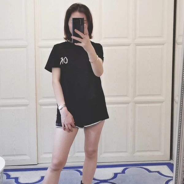 (d) home embroidery tricolor t-shirt, White
(d) home embroidery tricolor t-shirt, White