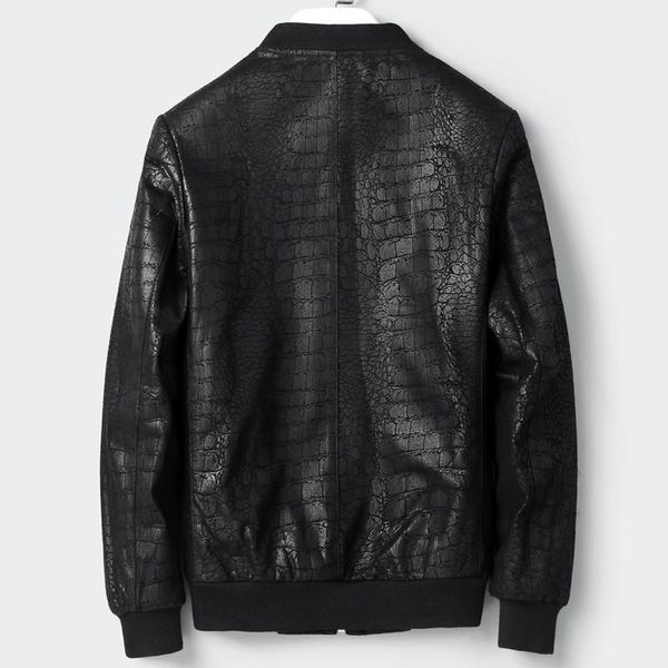men's leather & faux autumn jackets baseball winter jacket men genuine sheepskin coat plus size streetwear lsy099006 my2685, Black
men's leather & faux autumn jackets baseball winter jacket men genuine sheepskin coat plus size streetwear lsy099006 my2685, Black