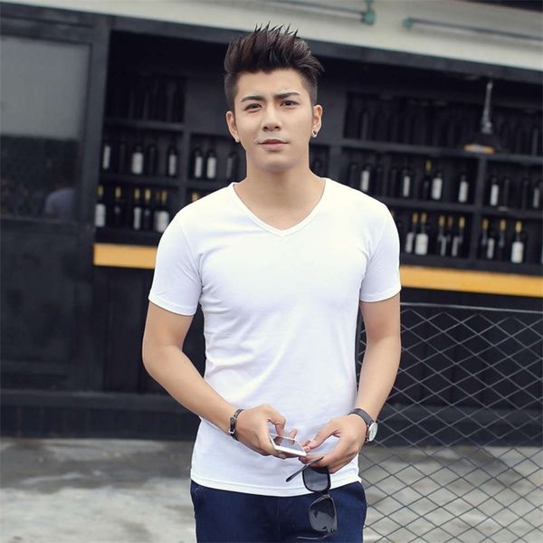 men's t-shirts spring and summer solid color v-neck half short sleeve base shirt tight sports elastic cotton t-shirt slim trend 1hqu, White;black
men's t-shirts spring and summer solid color v-neck half short sleeve base shirt tight sports elastic cotton t-shirt slim trend 1hqu, White;black