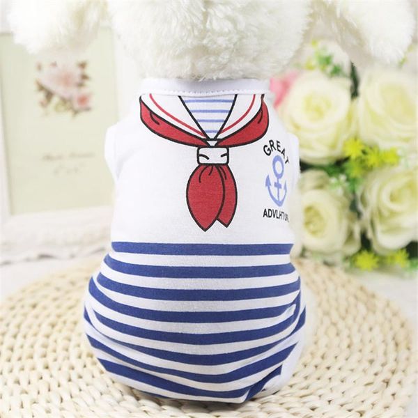 dog apparel blue red navy stripe pet clothes vest kittens puppies summer t-shirt beautiful cute comfortable cat
dog apparel blue red navy stripe pet clothes vest kittens puppies summer t-shirt beautiful cute comfortable cat