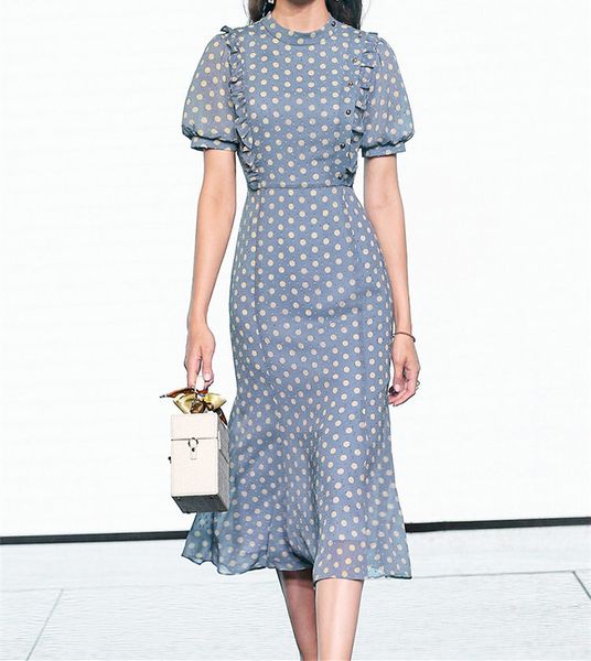 casual dresses french wood ears ruffles polka dot dress vintage women o-neck tie bow sashes maxi chiffon holiday 5xdt, Black;gray
casual dresses french wood ears ruffles polka dot dress vintage women o-neck tie bow sashes maxi chiffon holiday 5xdt, Black;gray