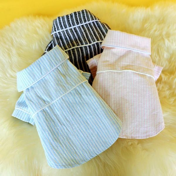 dog apparel pet striped cotton and linen pajamas simple fashionable durable soft comfortable casual style clothes
dog apparel pet striped cotton and linen pajamas simple fashionable durable soft comfortable casual style clothes