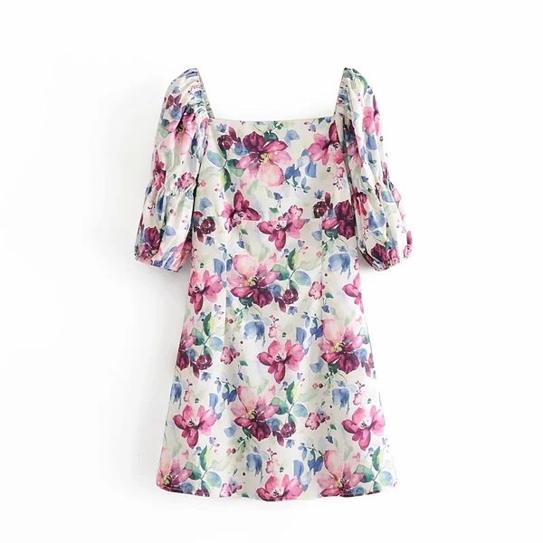 vintage ink style floral print mini dress women fashion square collar a-line dresses with lining female chic vestidos 210520, Black;gray
vintage ink style floral print mini dress women fashion square collar a-line dresses with lining female chic vestidos 210520, Black;gray