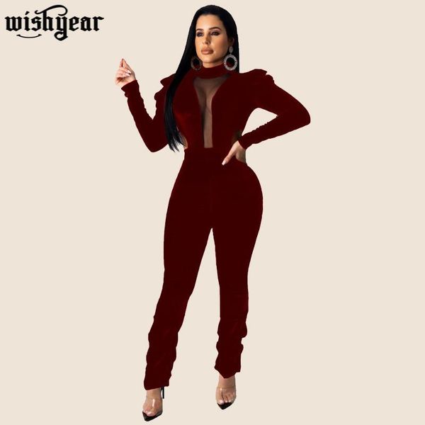 women's jumpsuits & rompers sheer mesh patchwork velvet turtleneck jumpsuit autumn winter hollow out puff long sleeve skinny romper cas, Black;white
women's jumpsuits & rompers sheer mesh patchwork velvet turtleneck jumpsuit autumn winter hollow out puff long sleeve skinny romper cas, Black;white