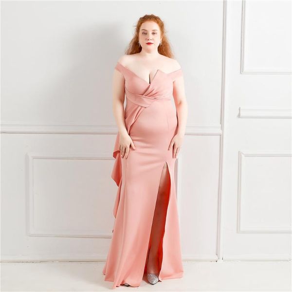 party dresses fahion irregular off the shoulder plus size cocktail lady elegant split draped pink evening gowns full length robe, White;black
party dresses fahion irregular off the shoulder plus size cocktail lady elegant split draped pink evening gowns full length robe, White;black