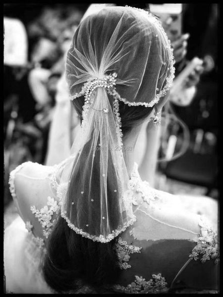 bridal veils 2021 white/ ivory beaded wedding veil tulle romantic short, Black
bridal veils 2021 white/ ivory beaded wedding veil tulle romantic short, Black