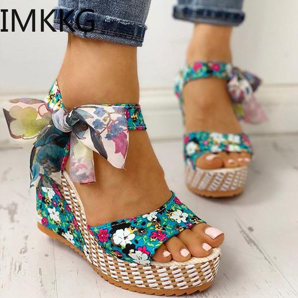 women summer wedge sandals female floral bowknot platform bohemia high heel ankle strap open toe ladies shoes y10127, Black
women summer wedge sandals female floral bowknot platform bohemia high heel ankle strap open toe ladies shoes y10127, Black