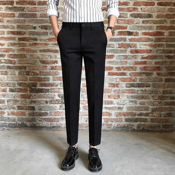 men's pants spring suit loose straight ankle-length skinny korean style trendy trousers office for men 4azs, Black
men's pants spring suit loose straight ankle-length skinny korean style trendy trousers office for men 4azs, Black